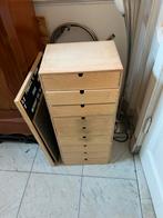 Ladeblokken blank hout ikea, Huis en Inrichting, Kasten | Ladekasten, Ophalen, Minder dan 50 cm, Gebruikt, 3 of 4 laden