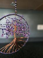 Handgemaakte levensboom met paarse kralen, Ophalen, Nieuw