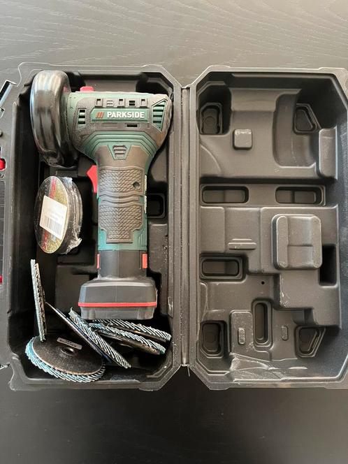 Accu-haakse slijper 12 V met accu zonder lader, Doe-het-zelf en Verbouw, Gereedschap | Handgereedschap, Zo goed als nieuw, Ophalen of Verzenden
