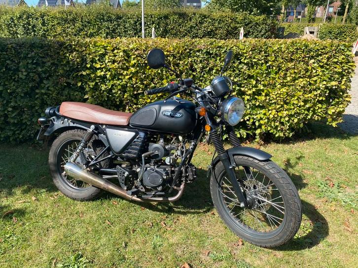 Hanway Raw 50 caferacer schakelbrommer, Fietsen en Brommers, Brommers | Overige merken, Zo goed als nieuw, Ophalen