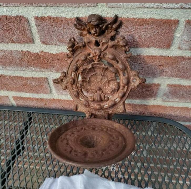 KAARShouder,Engel,Gietijzer,Sconce,muur,Cherubijn,Kaars, Verzamelen, Religie, Gebruikt, Christendom | Katholiek, Overige typen