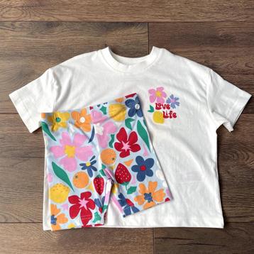 Nieuw Meisjes Set Maat 98 – Korte Broek & T-shirt beschikbaar voor biedingen