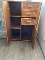 Vintage Rotan Kast met Lades, Huis en Inrichting, Ophalen, Gebruikt