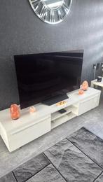 Hoogglans wit tv meubel, Huis en Inrichting, Kasten | Televisiemeubels, 150 tot 200 cm, Ophalen of Verzenden, Zo goed als nieuw