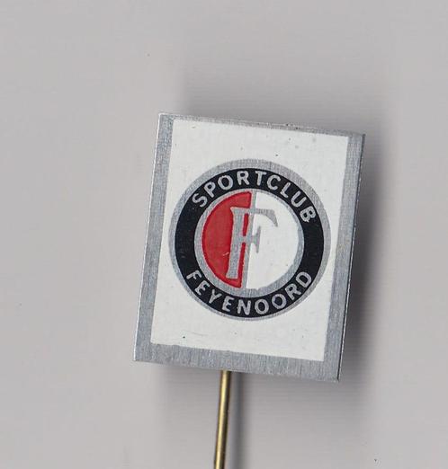 Feyenoord Rotterdam blikken voetbal logo speldje, Verzamelen, Speldjes, Pins en Buttons, Gebruikt, Overige onderwerpen, Verzenden