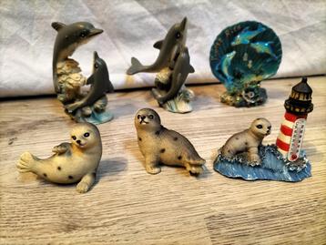 Dolfijnen en zeehonden beeldjes dolfijn zeehond beschikbaar voor biedingen