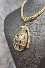 Prachtige Granaat 14k gouden hanger, Montageweg 35, Nieuw, Ophalen of Verzenden, La Myrla Jewelry