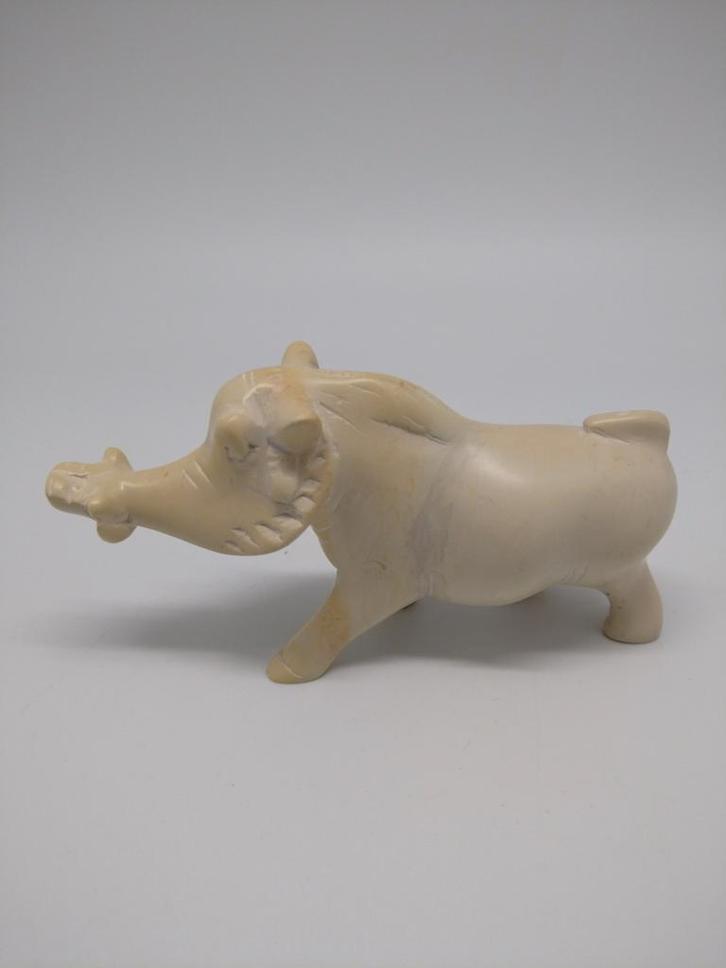 Speksteen Wrattenzwijn Beeldje, Antiek en Kunst, Kunst | Beelden en Houtsnijwerken, Ophalen of Verzenden