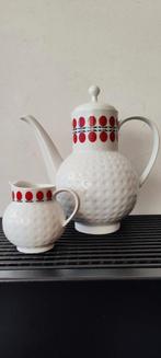 Arzberg golfbal Heinrich Loffelhardt koffiekan+ melkkannetje, Ophalen of Verzenden