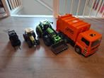 Heftruck, vuilniswagen en 2 trekkers, Ophalen, Gebruikt