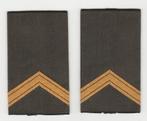 Set rangen epauletten Sergeant, GVT (B10), Ophalen of Verzenden, Landmacht, Nederland, Embleem of Badge