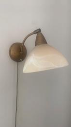 Steinhauer vintage messing wandlamp, Ophalen of Verzenden, Gebruikt, Glas, Art Deco - Vintage