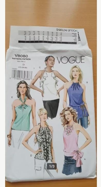 Vogue patroon V 8080, Ophalen of Verzenden, Nieuw, Vrouw, Overige merken