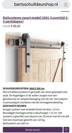 Railsysteem schuifdeur, 80 tot 100 cm, Binnendeur, Nieuw, Ophalen of Verzenden