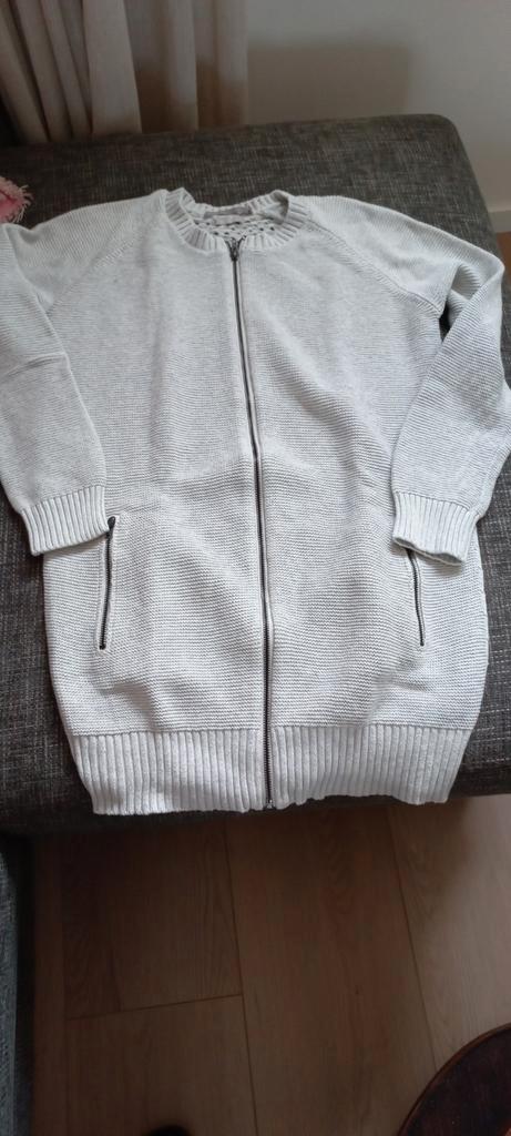 KOOPJE YAYA WOMAN ZOMER/VOORJAAR VEST MT S ZACHT GRIJS/BEIGE, Kleding | Dames, Truien en Vesten, Zo goed als nieuw, Maat 38/40 (M)