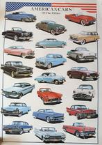 Poster American cars of the fifties, Ophalen of Verzenden, Gebruikt, Auto's