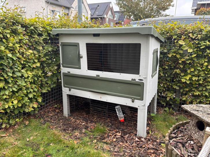 Ferplast Grand Lodge 120 voor konijnen of cavia’s, Dieren en Toebehoren, Knaagdieren en Konijnen | Hokken en Kooien, Zo goed als nieuw
