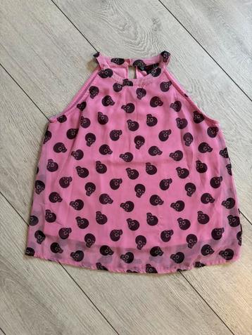 Meisjes top met skulls mt 146