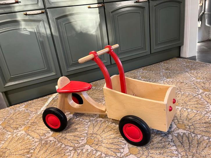 Van Dijk Loopfiets met Aanhanger, Kinderen en Baby's, Speelgoed | Buiten | Voertuigen en Loopfietsen, Zo goed als nieuw, Loopfiets