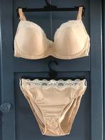 Lingeriesetje, naturel met wit kant., Kleding | Dames, Ondergoed en Lingerie, Beige, Ophalen of Verzenden, Setje