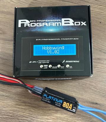 Hobbywing 80A + program box beschikbaar voor biedingen