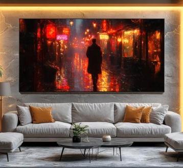 Kunstwerk NEON NIGHT WANDERER XXL beschikbaar voor biedingen