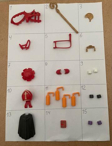 Sinterklaas playmobil onderdelen sint en Piet | prijs p/stuk beschikbaar voor biedingen