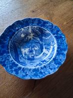 Klein blauw schaaltje met landelijk tafereel, Ophalen of Verzenden