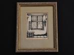 Anton Pieck Oud venster in het Begijnhof te Lier België, Antiek en Kunst, Kunst | Etsen en Gravures, Ophalen of Verzenden