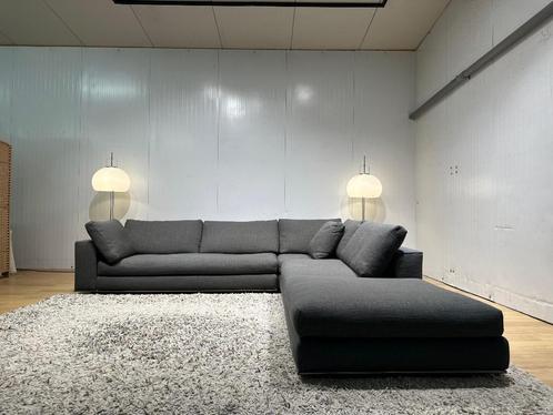 ZGAN Minotti Hamilton Hoekbank Donkergrijs - NP: 25k, Huis en Inrichting, Banken | Bankstellen, Zo goed als nieuw, Hoekbank, Vierpersoons of meer