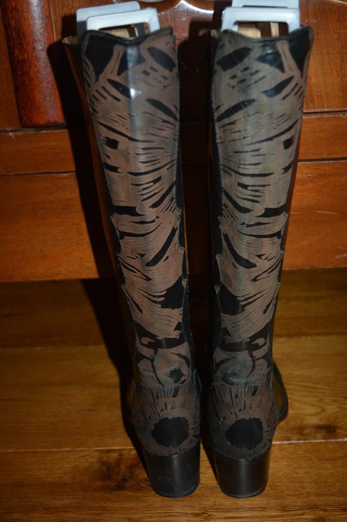 CHACOK, modieuze dameslaarsen, maat 37, Hoge laarzen, Zwart, Ophalen of Verzenden, Chacok