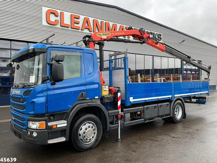 Scania P 280 Euro 6 Palfinger 12 Tonmeter laadkraan, Auto's, Vrachtwagens, Te koop, ABS, Airconditioning, Cruise Control, Elektrische ramen