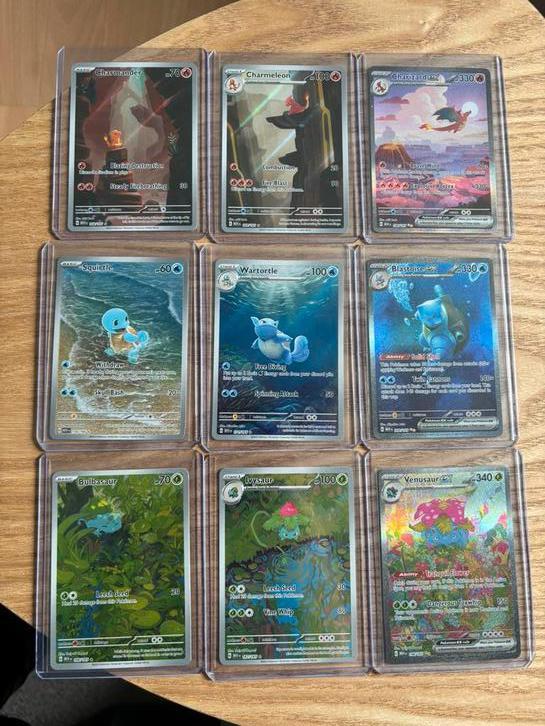 151 starter set compleet (engels) Charizard EX 151, Hobby en Vrije tijd, Verzamelkaartspellen | Pokémon, Zo goed als nieuw, Meerdere kaarten