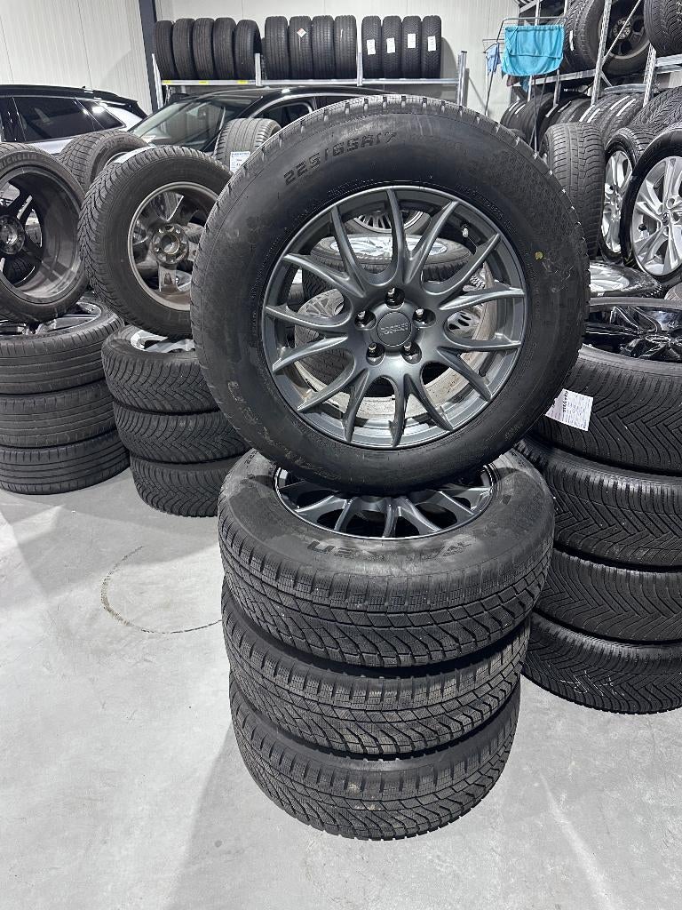 Winterset  set 5x115 Falken 225/65R17, Ophalen, Gebruikt, Velg(en), 17 inch
