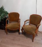 Klassieke Bergère Fauteuil – Luxe Leunstoel, Huis en Inrichting, Ophalen, Zo goed als nieuw