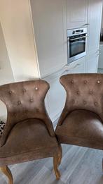 Riviera maison george stoelen pelini leer, Huis en Inrichting, Stoelen, Ophalen of Verzenden, Vier