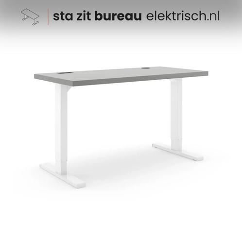 10x Linoleum Zit-sta bureau 138x68 cm! Grijs! Incl. BTW!, Huis en Inrichting, Bureaus, Nieuw, Stabureau, Elektrisch, In hoogte verstelbaar