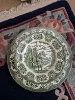 Vintage Aardewerk gebaks set met 6 bordjes, Huis en Inrichting, Keuken | Servies, Ophalen, Gebruikt, Bord(en), Overige stijlen