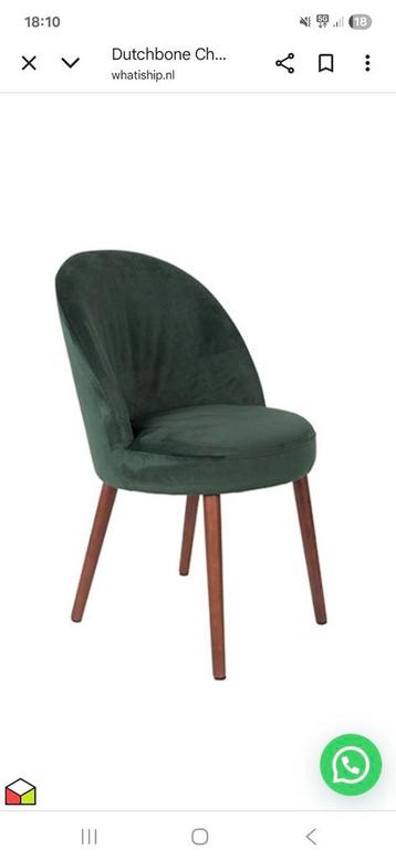Dutchbone Chair Barbara  groen beschikbaar voor biedingen