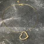 18k gouden ketting collier hart model nieuw, Sieraden, Tassen en Uiterlijk, Kettingen, Ophalen of Verzenden, Nieuw, Goud