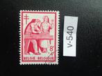 belgie - tuberculose zegel 1956 (v-540), Postzegels en Munten, Ophalen of Verzenden, Gestempeld