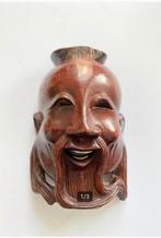 Prachtig houten Oosters masker, 10 x 6 x 4,5 cm, Antiek en Kunst, Kunst | Beelden en Houtsnijwerken, Ophalen of Verzenden
