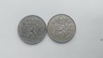 Zilveren Guldens - 1955 en 1957, 1 gulden, Koningin Juliana, Setje, Zilver