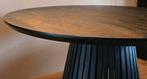 Ronde eettafel Ø120 - zwart mangohout - als nieuw, Ophalen, Rond, Zo goed als nieuw, 75 cm of meer