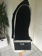 Zwart witte leren tas laimbock, Overige merken, Zwart, Ophalen of Verzenden, Zo goed als nieuw