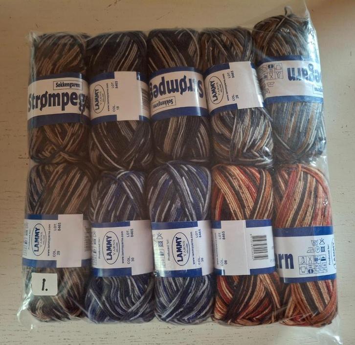 Sokkenwol Stompegarn de laatste 20 bollen voor € 34,00., Hobby en Vrije tijd, Breien en Haken, Nieuw, Breien of Haken, Naald, Ophalen of Verzenden