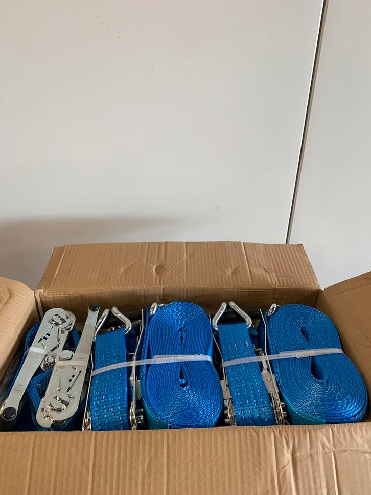 10x spanbanden 5 ton 9 metef / sjorbanden / spanband, Auto diversen, Aanhangwagen-onderdelen, Nieuw, Ophalen