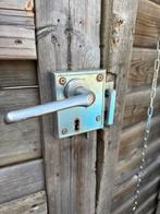 Poort slot, Ophalen of Verzenden, Zo goed als nieuw, Rvs, Klink of Kruk