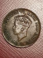 1 cent 1942 Ceylon, Postzegels en Munten, Munten | Azië, Ophalen of Verzenden, Zuid-Azië, Losse munt