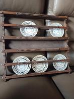 Vintage wandrek met 5 bordjes, Huis en Inrichting, Ophalen of Verzenden, Zo goed als nieuw